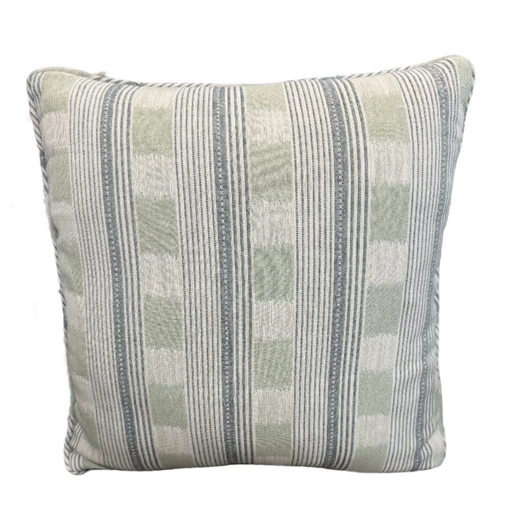 18 x 18 Green Stripe Pillow